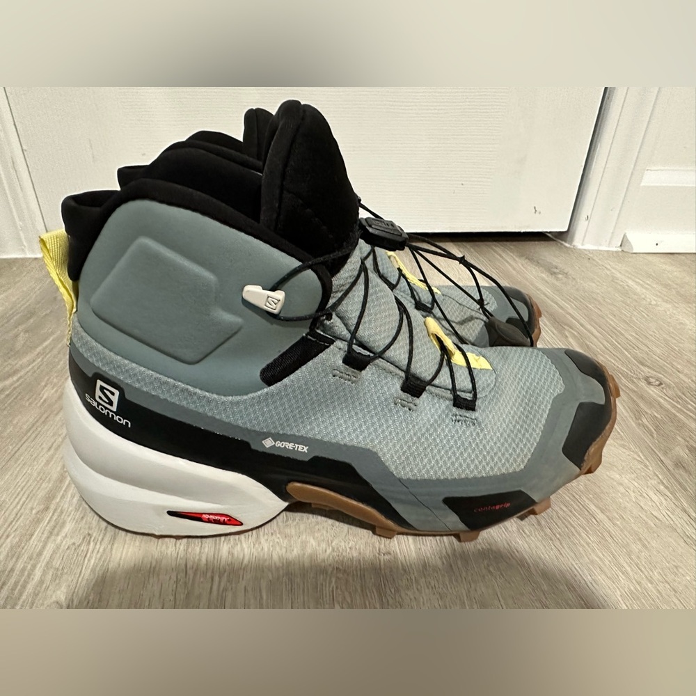 SH6 Salomon Cross Hike Goretex Mid GTX Teal Women Size 7